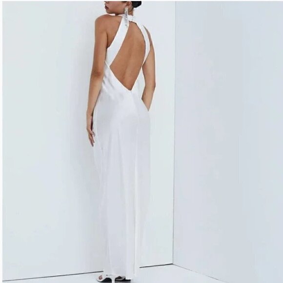 For Love And Lemons Pia Dress Halter Keyhole Maxi NWT XS - Picture 4 of 6